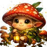 Colorful cartoon avatar of a smiling fox with big expressive eyes.